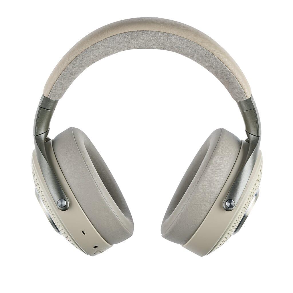 Focal Bathys over-ear active noise-canceling headphones by Focal, featuring padded ear cups and headband, displayed upright on a white background.